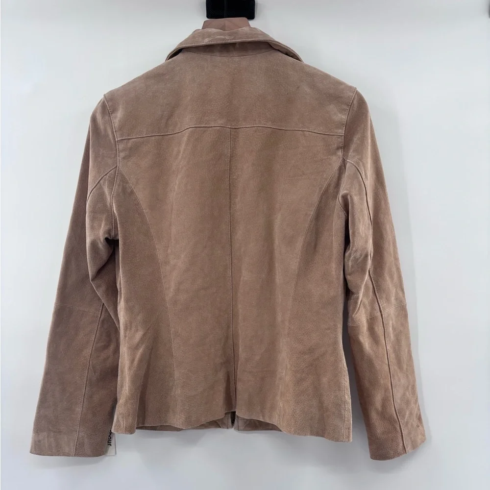 Boston Harbour Women's Tan Leather Suede Jacket Size Small - Picture 3 of 6